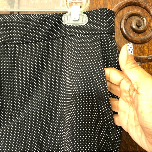 ZARA Microprint Black Skinny Pants Sz 6 - Picture 6 of 9